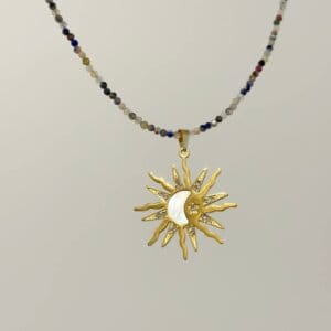 Naszyjnik ze stali chirurgicznej Sun&Moon